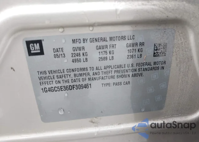 1G4GC5E36DF309461: 42641194