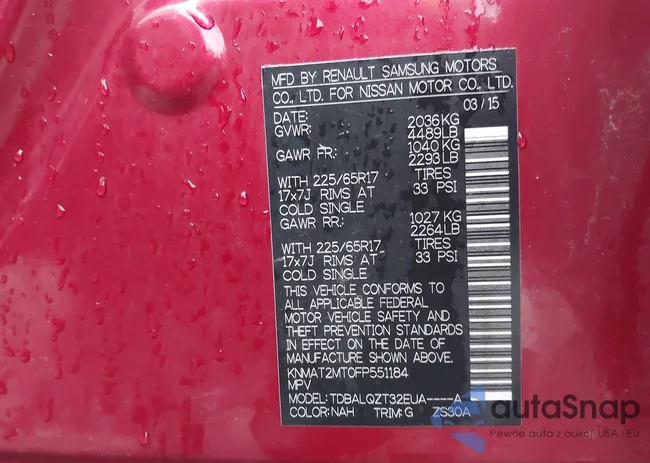 KNMAT2MT0FP551184: 42642453