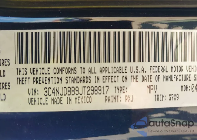 3C4NJDBB9JT298917: 42642455