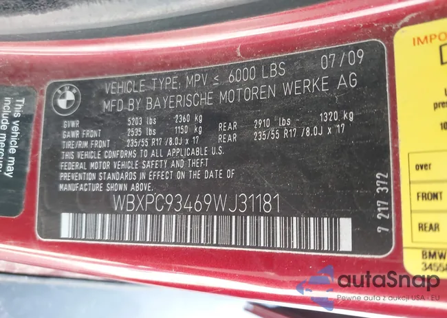 WBXPC93469WJ31181: 42642501