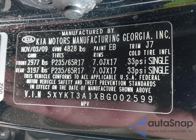 5XYKT3A1XBG002599: 42642607