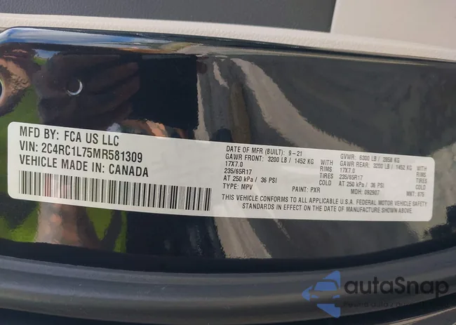 2C4RC1L75MR581309: 42642618