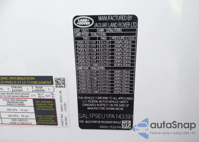 SAL1P9EU1PA143391: 42642894