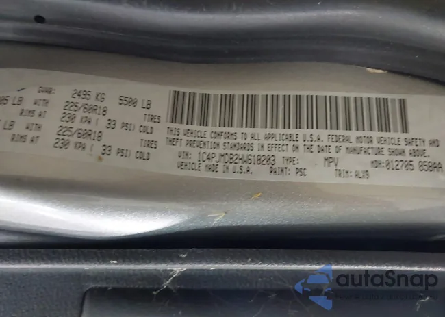 1C4PJMDB2HW618203: 42642910