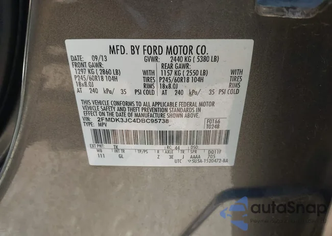 2FMDK3JC4DBC95738: 42642925