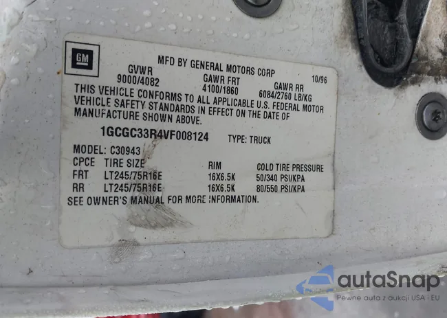 1GCGC33R4VF008124: 42641985