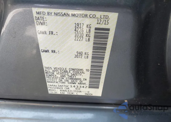 1N4AL3AP7GC143342: 42641996