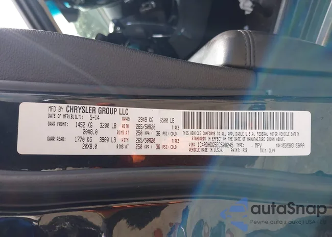 1C4RDHDG5EC508245: 42642210