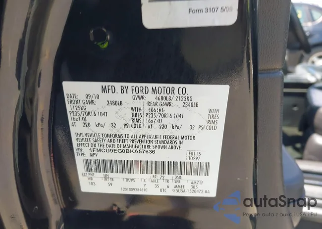 1FMCU9EG0BKA57636: 42642348