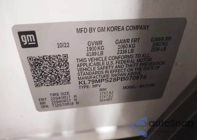 KL79MPS28PB070974: 42643373