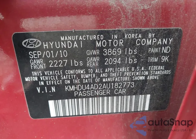 KMHDU4AD2AU182773: 42643396