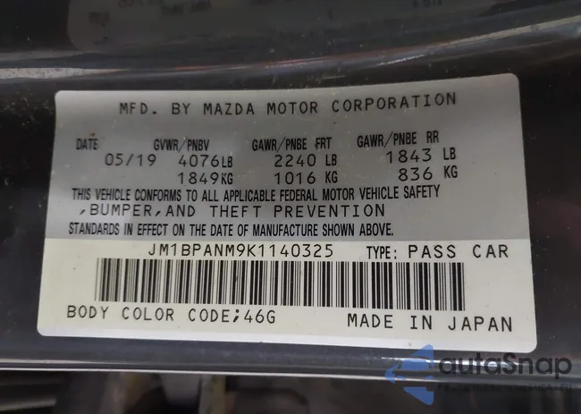 JM1BPANM9K1140325: 42643463