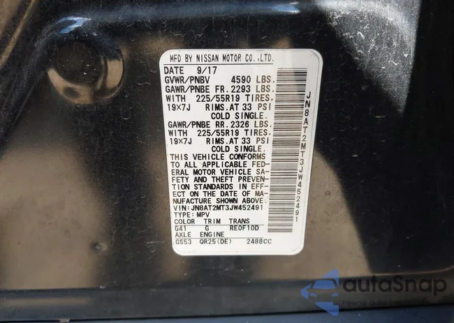 JN8AT2MT3JW452491: 42643472