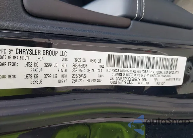 1C4RJFCMXEC386678: 42643499