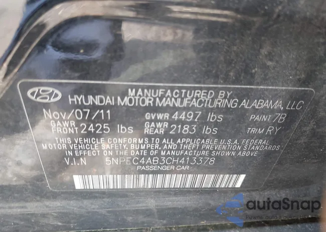 5NPEC4AB3CH413378: 42643600