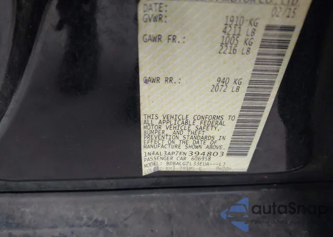 1N4AL3AP7FN394803: 42643792