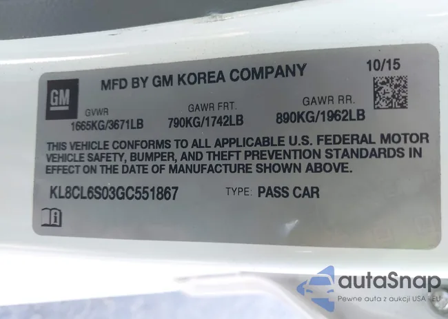 KL8CL6S03GC551867: 42642973