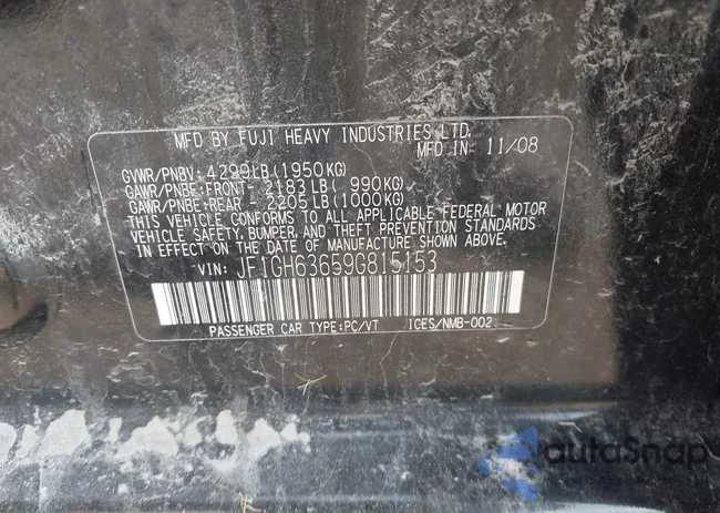 JF1GH63659G815153: 42643028