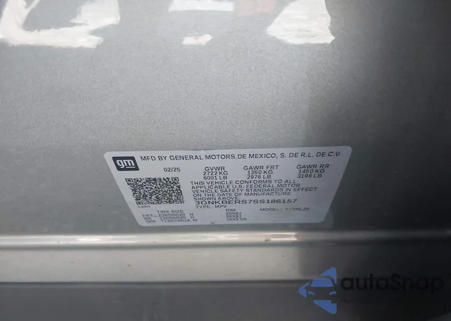 3GNKBERS7SS186157: 42643043