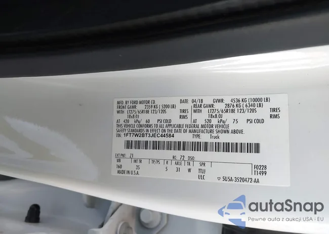 1FT7W2BT3JEC44584: 42644490