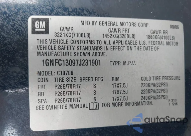 1GNFC13097J231901: 42644573