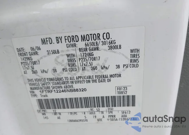 1FTRF12246NB88320: 42644707