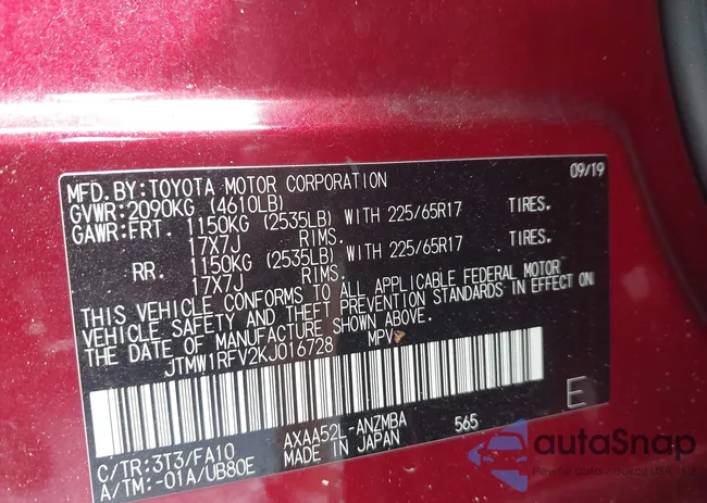 JTMW1RFV2KJ016728: 42644804