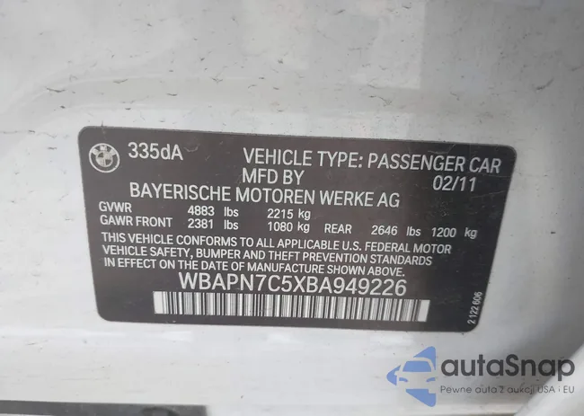 WBAPN7C5XBA949226: 42644912