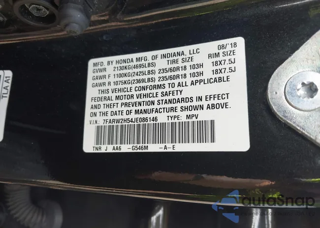 7FARW2H54JE086146: 42644937