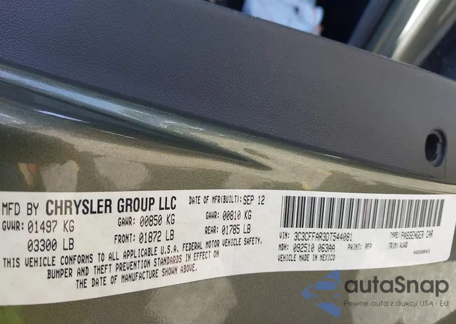 3C3CFFAR3DT544081: 42643964