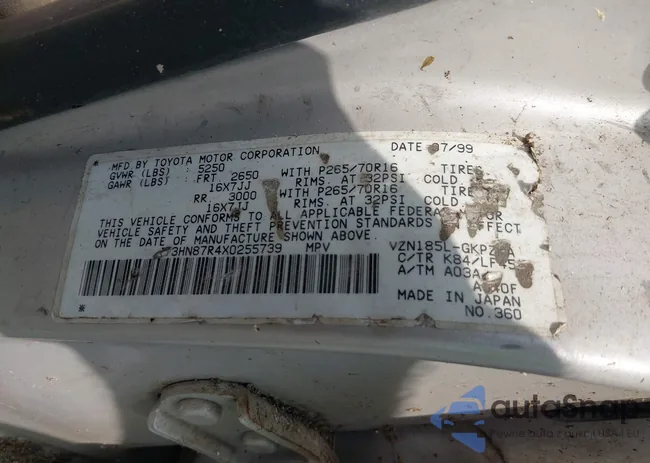 JT3HN87R4X0255739: 42644038