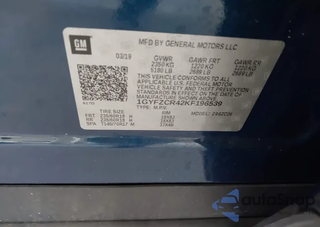 1GYFZCR42KF196539: 42645457