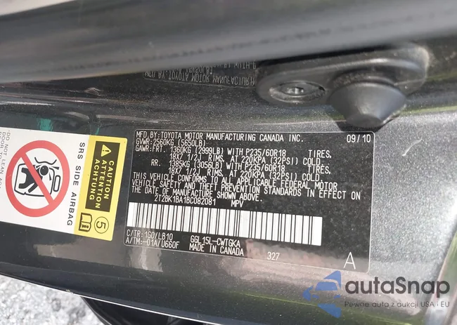 2T2BK1BA1BC082081: 42645527