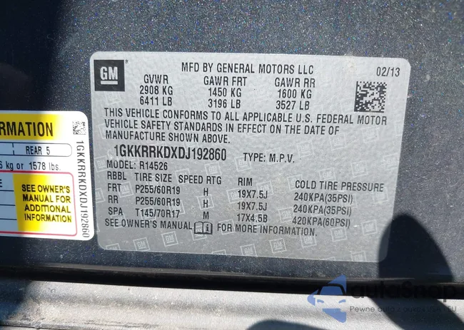 1GKKRRKDXDJ192860: 42645613