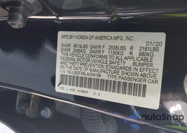 19UUB2F68LA004199: 42645633