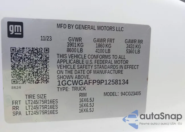 1GCWGAFP9P1258134: 42645732