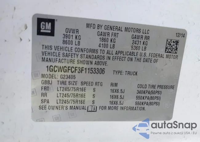 1GCWGFCF3F1153306: 42645736