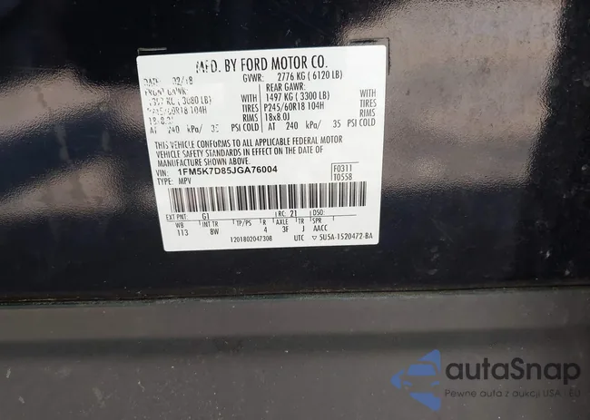 1FM5K7D85JGA76004: 42645778