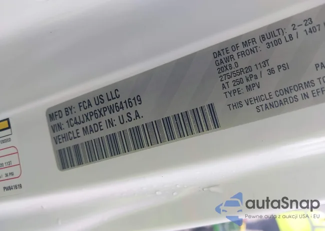 1C4JJXP6XPW641619: 42645792