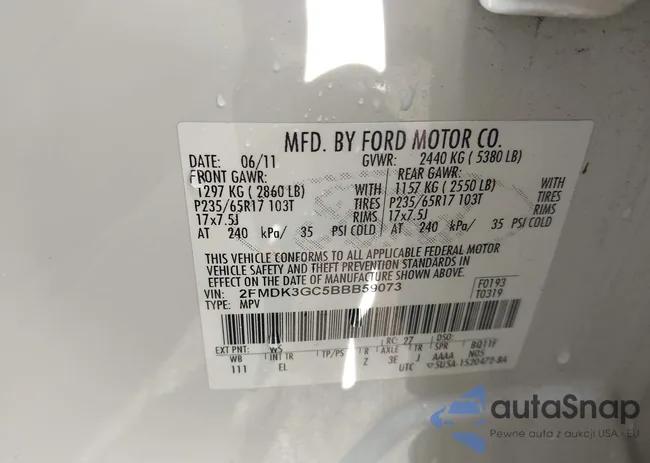 2FMDK3GC5BBB59073: 42645908