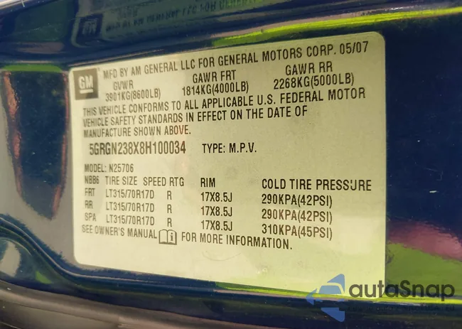 5GRGN238X8H100034: 42644976