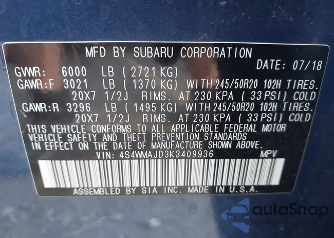 4S4WMAJD3K3409936: 42645332