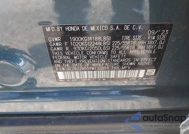 3CZRZ2H55RM732055: 42646372