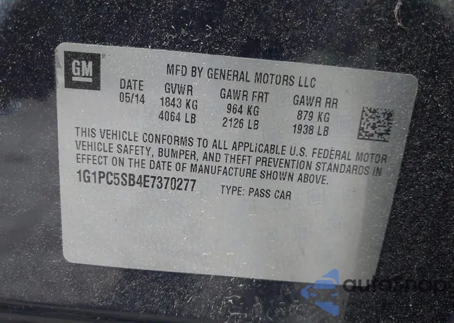 1G1PC5SB4E7370277: 42646430