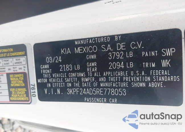 3KPF24AD5RE778053: 42646669