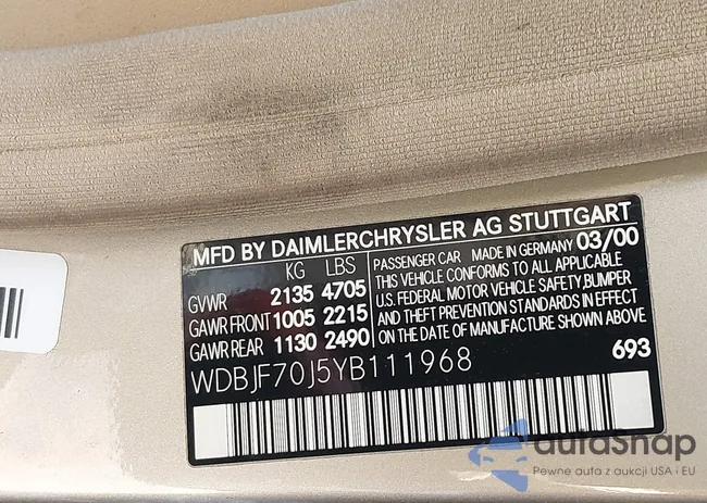 WDBJF70J5YB111968: 42646770