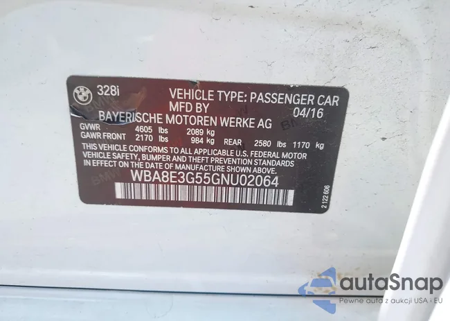 WBA8E3G55GNU02064: 42646800