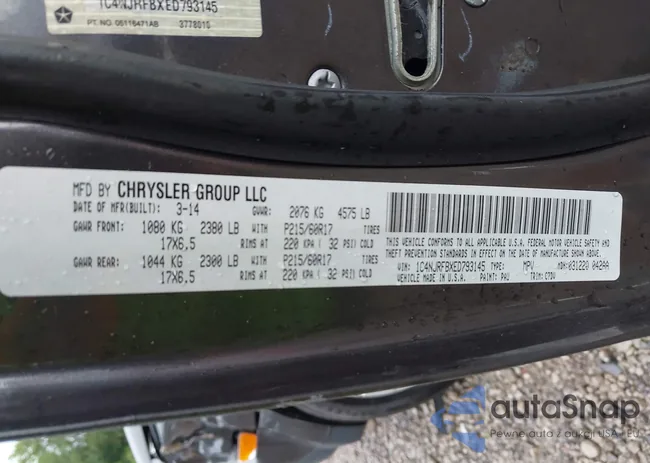 1C4NJRFBXED793145: 42645995