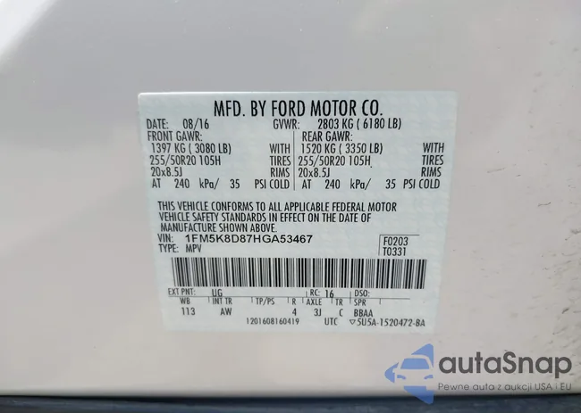 1FM5K8D87HGA53467: 42646069