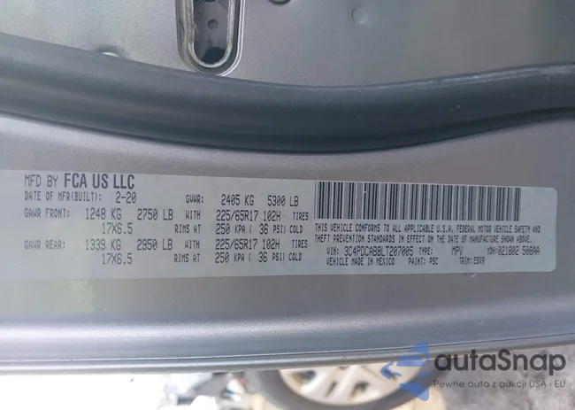 3C4PDCAB8LT207005: 42646112